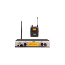 SISTEMA DE MONITOREO LUNA, INALAMBRICO, RESPUESTA DE FRECUENCIA DE 50Hz - 15Khz, INCLUYE AURICULARES Y RECEPTOR, 40 CANALES INTERCAMBIABLES.