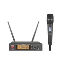 SISTEMA MICROFONO INALAMBRICO LUNA, DINAMICO, DIGITAL, DE MANO, CON RECEPTOR, 200 METROS DE ALCANCE MAXIMO, NEGRO MATE