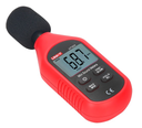 SONOMETRO UNI-T, DIGITAL, 30 a 130 dB, COLOR ROJO