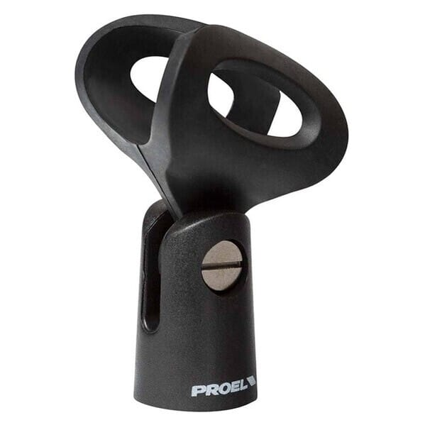 SOPORTE ( CLIP ) PROEL, PARA MICROFONO, ABS, NEGRO