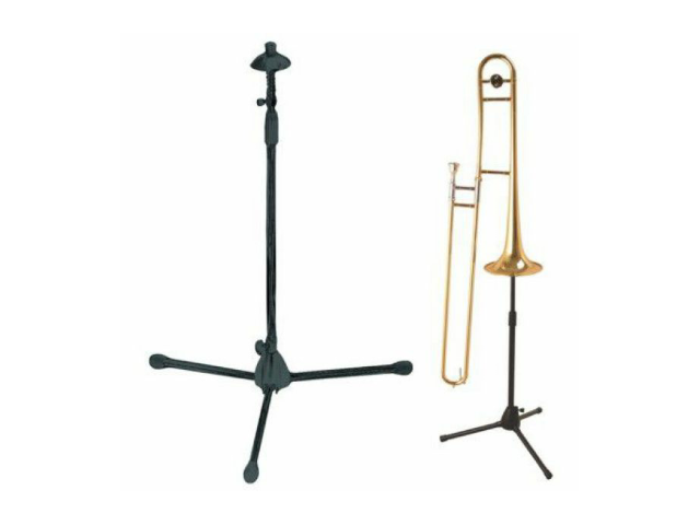 SOPORTE ON-STAGE, PARA TROMBON, SOLOR NEGRO