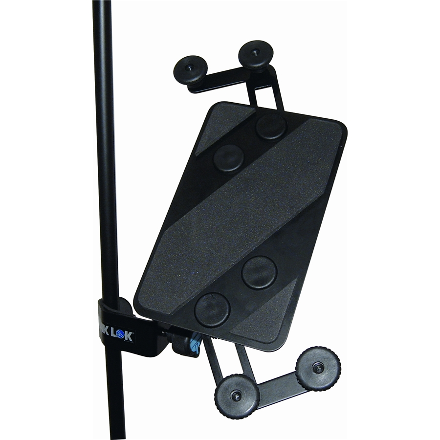 SOPORTE UNIVERSAL QUIKLOK, PARA TABLET O IPAD,  11.5" MAXIMO, COLOR NEGRO
