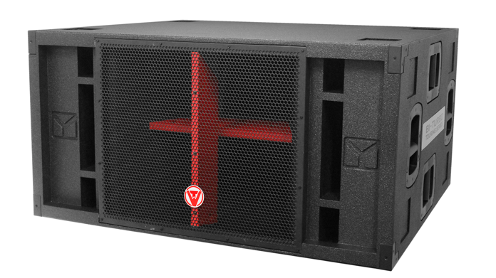 SUBWOOFER PASIVO TURBOPOWER, 2X18, 3000 WATS RMS, 30Hz - 250Hz, 144dB SPL, 4 OHMS,