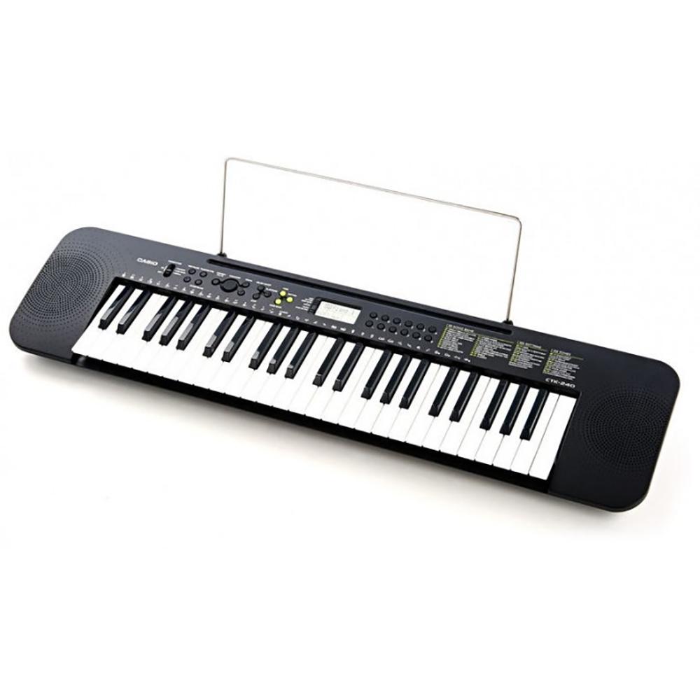 TECLADO CTK CASIO, 49 TECLAS, NEGRO, SIN CARGADOR