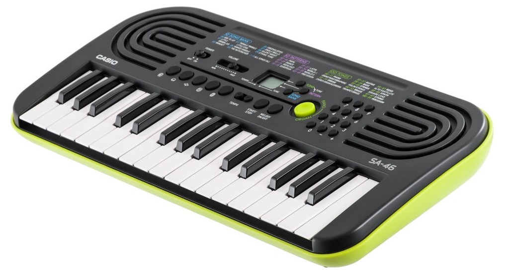 TECLADO MINI CASIO, 32 TECLAS MINI, BASE VERDE