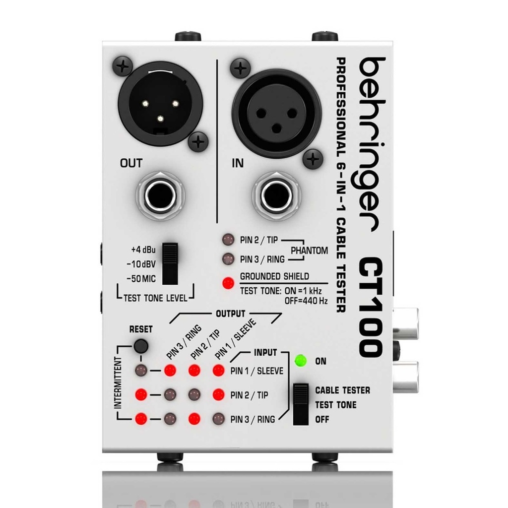 TESTER PARA CABLE BEHRINGER, PROBADOR DE CABLES 6 EN 1