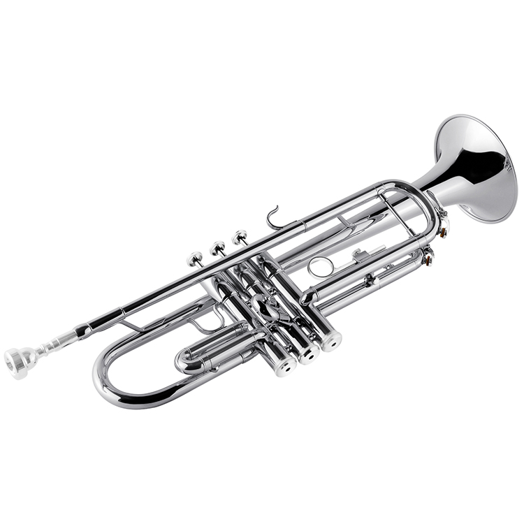 TROMPETA VIVALDI, NIQUELADO, CON ESTUCHE Y ACCESORIOS