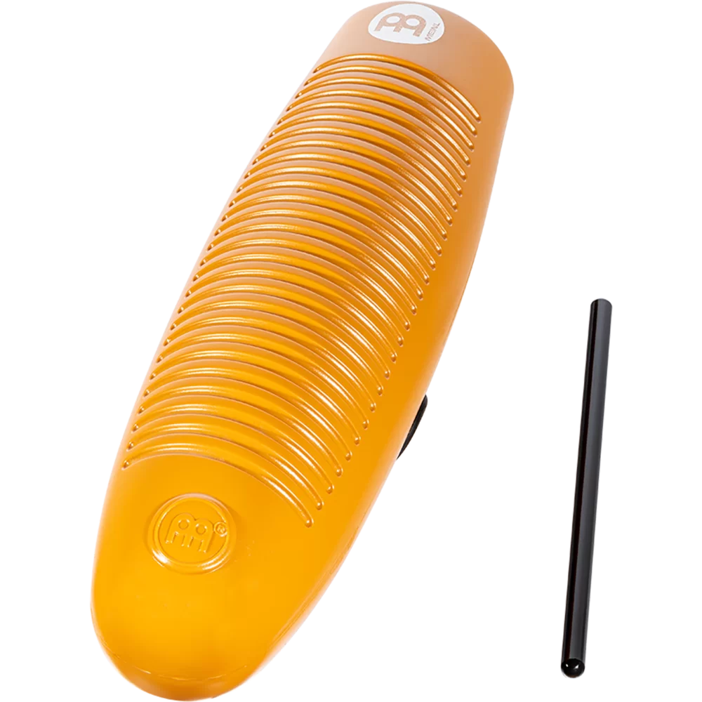 TURBO GUIRO MEINL, SINTETICO, COLOR AMARILLO, INCLUYE PEINETA