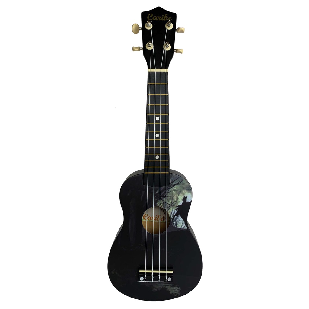UKULELE SOPRANO 21 CARIBE, NOCHE BOSQUE, EDICION ESPECIAL, CON FUNDA