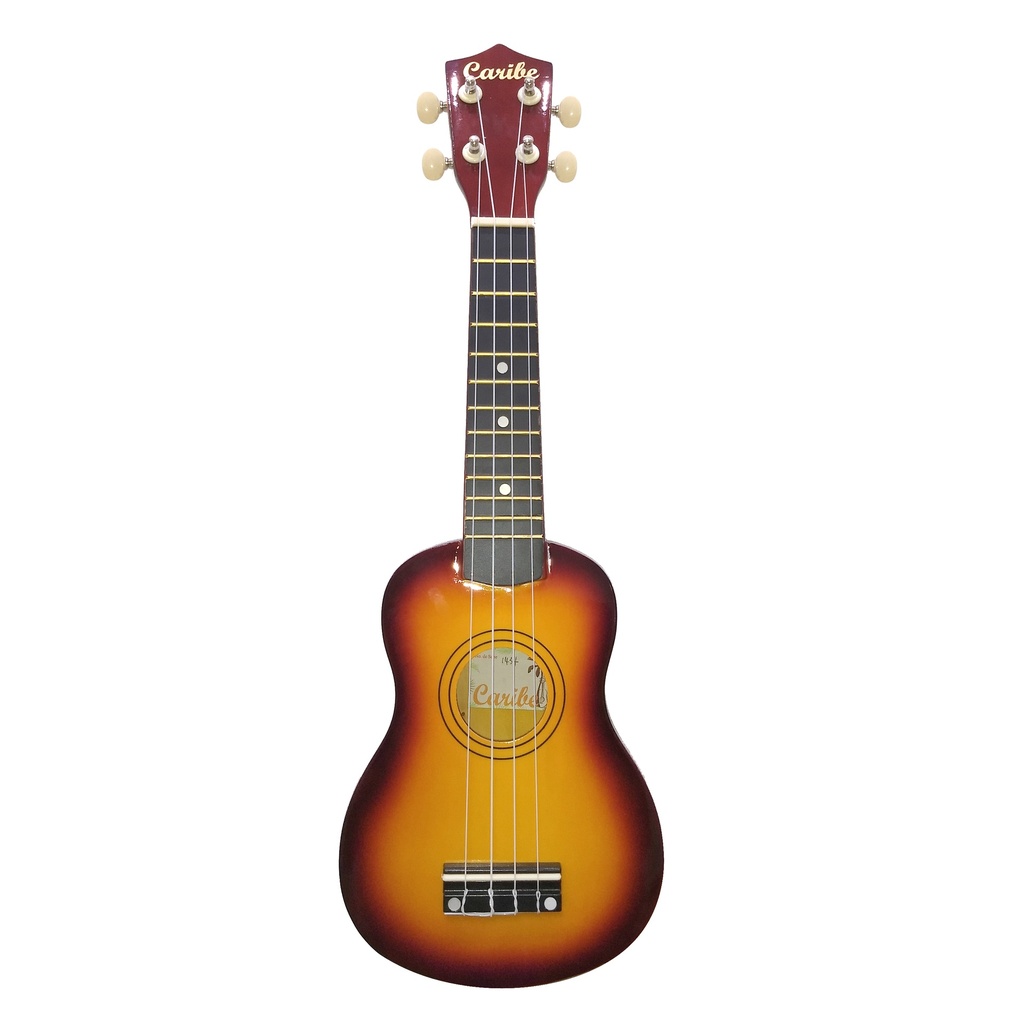 UKULELE SOPRANO 21 CARIBE, SUNBURST, CON FUNDA