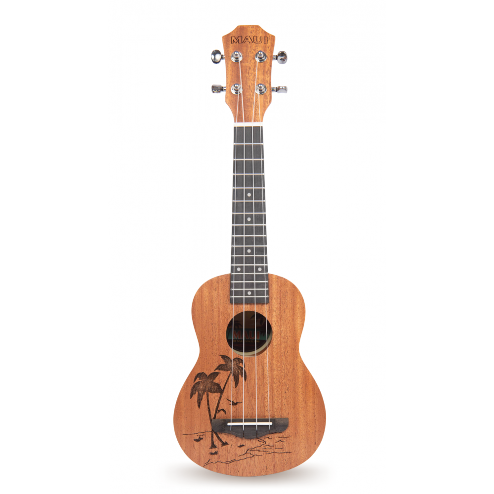 UKULELE SOPRANO 21 MAUI, NATURAL, PALMERITA, CON FUNDA