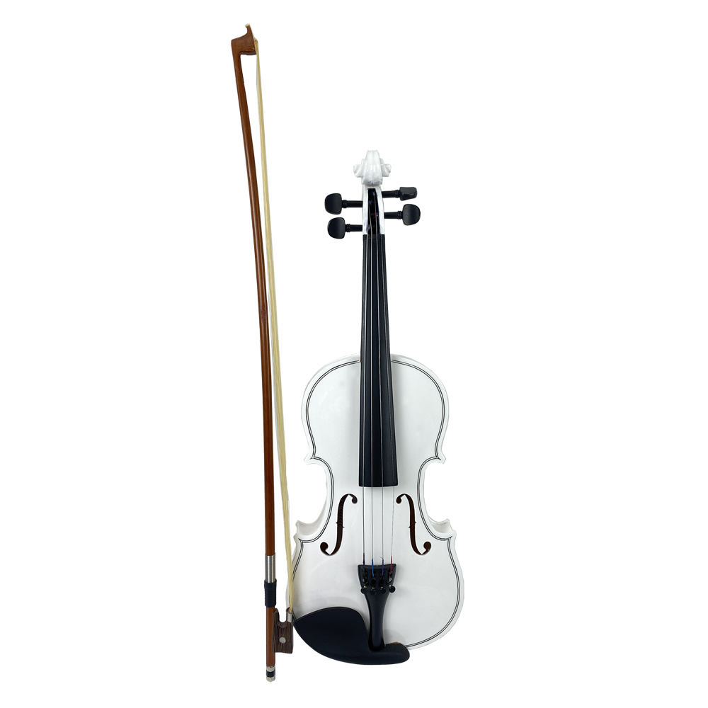 VIOLIN VIVALDI, 3/4, CUERDAS DE METAL, BLANCO, CON ESTUCHE