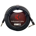 CABLE PARA INSTRUMENTO KIRLIN, TS 1/4 - TS 1/4, RECUBRIMIENTO DE PVC NEGRO, 6 METROS, NEGRO/ROJO