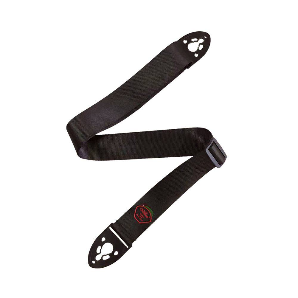 CINCHO ALICE, PARA GUITARRA/BAJO, CON PORTA PUAS, NEGRO