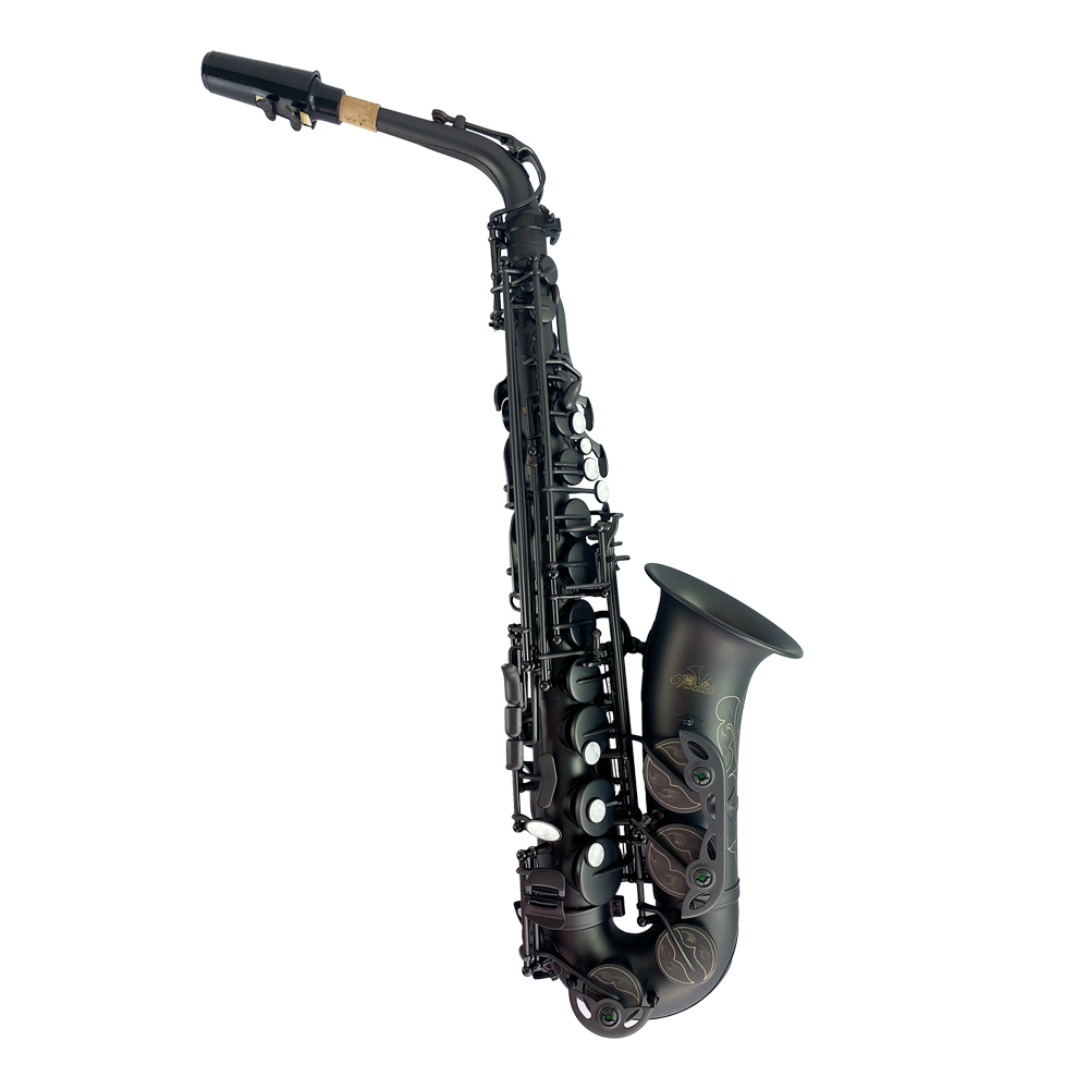 SAXOFON ALTO VIVALDI, NEGRO MATE, CON ESTUCHE Y ACCESORIOS