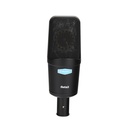 MICROFONO DE CONDENSADOR FET ALCTRON, DE GRAN DIAFRAMA 34MM, CON SOPORTE DE ORO, 20 Hz-20 kHz, CON CORTE DE BAJOS Y SENSIBILIDAD