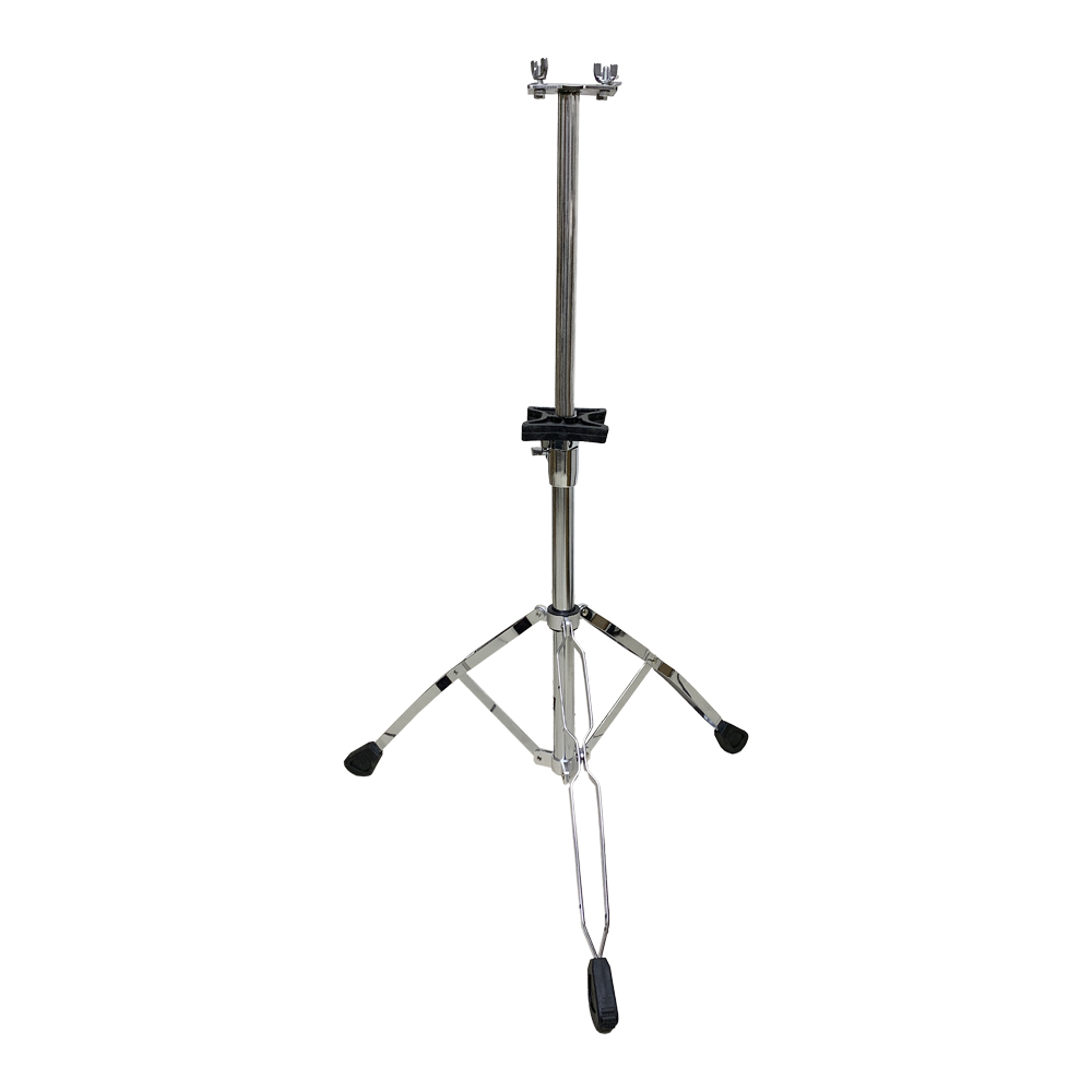 PEDESTAL PARA CONGA LUXSOUND, ACERO CROMADO, MONTAJE ATORNILLADO