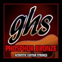SET DE CUERDAS GHS, SERIE PHOSPHOR BRONZE, PARA GUITARRA ACUSTICA, 6 CUERDAS, METAL, CALIBRE 10-46