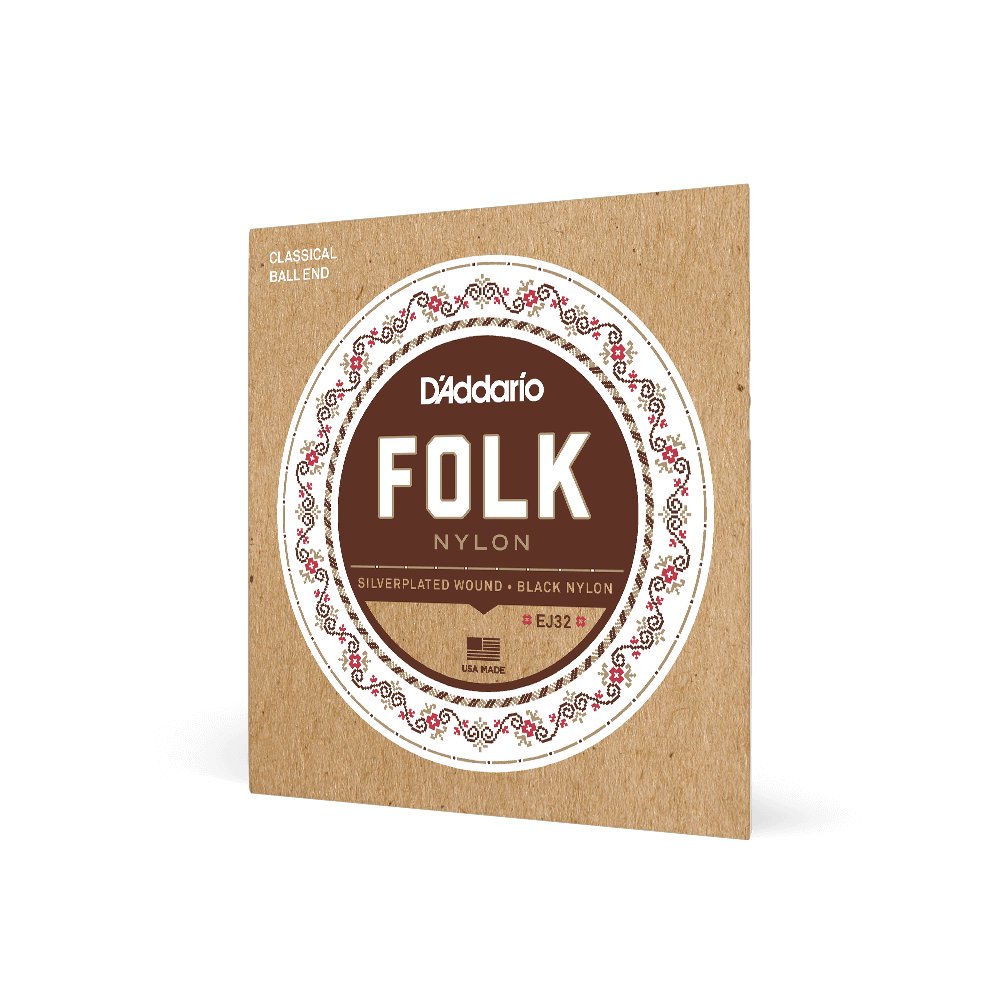 SET DE CUERDAS D´ADDARIO, SERIE FOLK, PARA GUITARRA CLASICA, NYLON, TENSION DURA