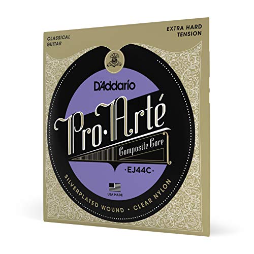 SET DE CUERDAS D´ADDARIO, SERIE PROARTE, PARA GUITARRA CLASICA, NYLON, TENSION EXTRA DURA, SILVER-PLATED COPPER, (Nylon with Extra Composite G)