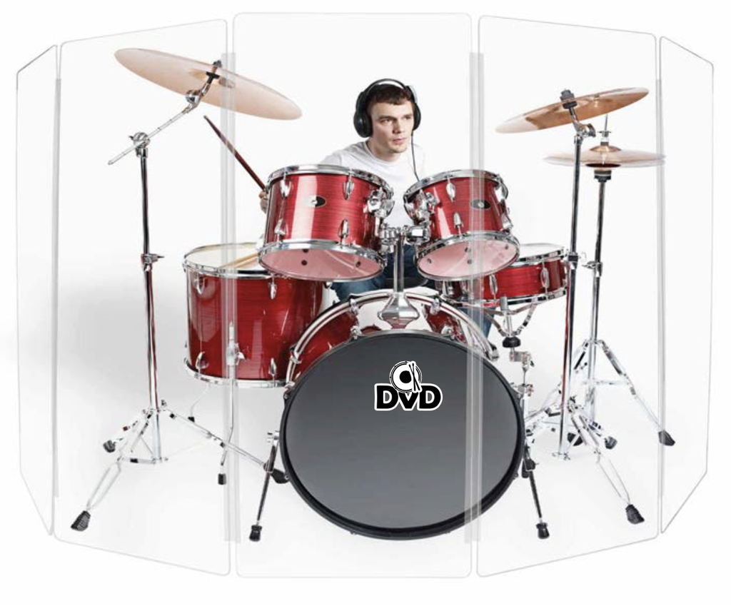 ACRILICO PARA BATERÍA DVD, CORRECTOR ACUSTICO DE 5 PLANCHAS