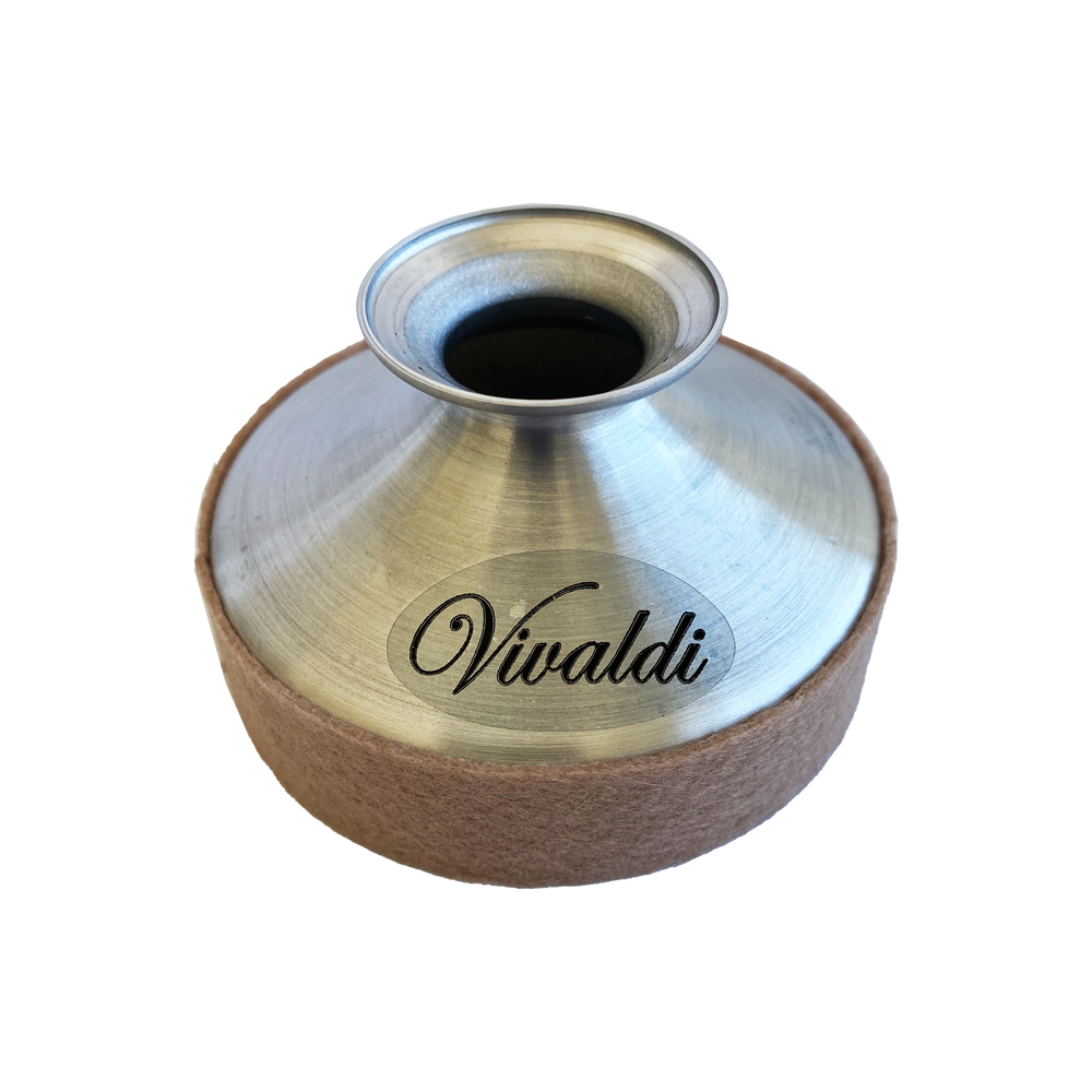 SORDINA PARA SAXOFON VIVALDI, COLOR PLATEADO