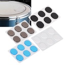 SET DE DAMPER PADS (DRUM GEL) DVD, CONTROLADOR DE ARMONICOS, 18 PIEZAS, COLOR AZUL, ESTUCHE DE ALUMINIO
