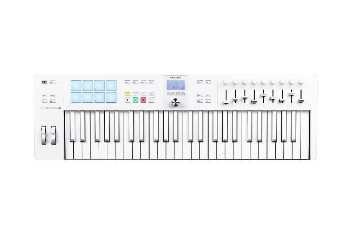 CONTROLADOR MIDI KEYLAB ARTURIA, 61 TECLAS, COLOR ALPINE WHITE