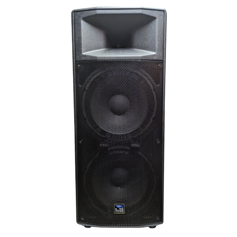 ALTAVOZ ACTIVO LS SYSTEMS, 2x15", ENTRADAS XLR, RCA, USB, SD