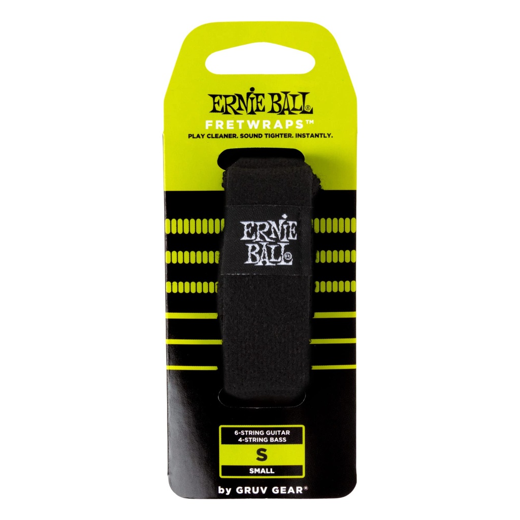 FRETWRAP PARA GUITARRA ELECTRICA ERNIE BALL BY GRUV GEAR, ELIMINADOR DE ARMONICOS, ELECTROACUSTICA Y BAJO, TALLA S