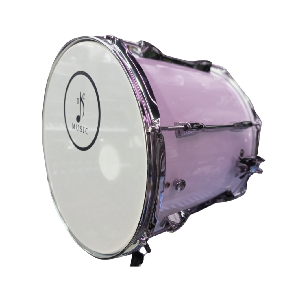 CAJA DE GOLPE SECO DC MUSIC,14" X 12", COLOR BLANCO