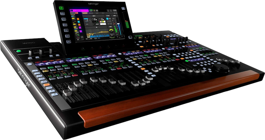 MEZCLADORA DIGITAL BEHRINGER, SERIE WING, 8 ENTRADAS HIBRIDOS FISICOS, 8 AUX IN, 8 OUT XLR FISICOS, FADER MOTORIZADOS, INTERFACE DE AUDIO USB Y SUPERFICIE DE CONTROL, PANTALLA TACTIL DE 10