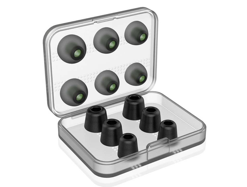 KIT DE PUNTAS DE SILICONA + MEMORY FOAM LUNA GALAXY, PARA IN-EARS, 6 SILICONA + 6 MEMORY FOAM