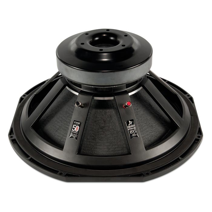 ALTAVOZ PASIVO SIN CAJA FANE, SERIE COLOSSUS PRIME XS, 18 PULGADAS, 1200 WATTS RMS, 35 Hz - 500 Hz