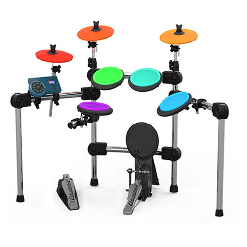 BATERIA ELECTRICA SOUNDKING, PERCUSION REALISTA, 10 PIEZAS, 300 TIMBRES, PARCHES DE GOMA, CONECTOR MIDI