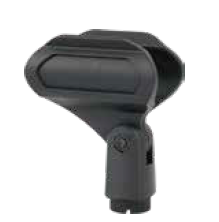 CLIP DE MICROFONO SOUNDKING, PARA MICROFONOS DE 17 A 22 MM, COLOR NEGRO