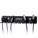 COLGADOR DE CABLES ALCTRON, PARA INSTALACION EN PARED, 19 ESPACIOS, COLOR NEGRO