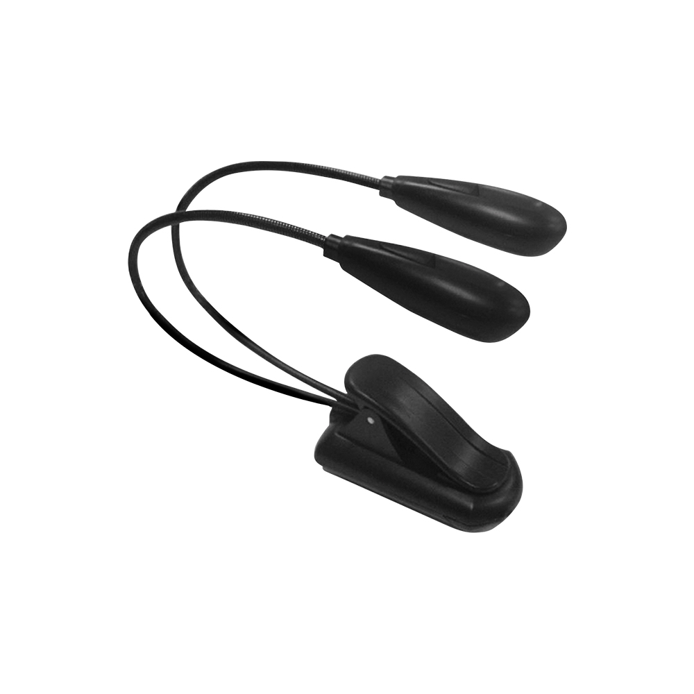 LAMPARA LED PARA PARTITURAS SOUNDKING, FLEXIBLE, DOBLE LAMPARA, COLOR NEGRO
