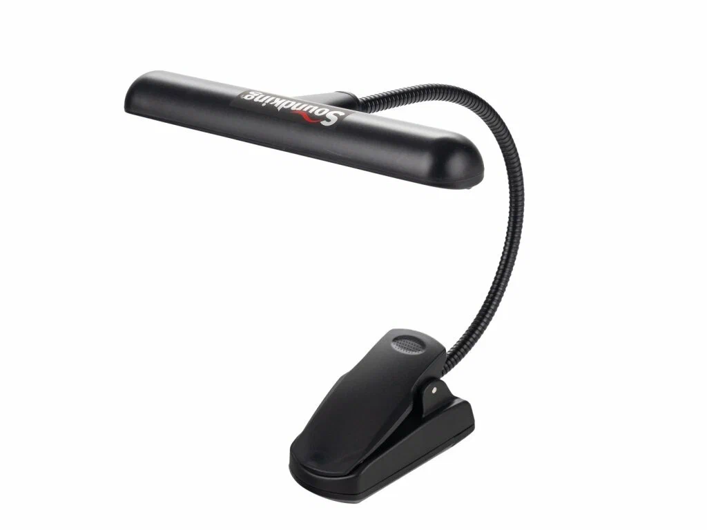LAMPARA LED PARA PARTITURAS SOUNDKING, FLEXIBLE, LÁMPARA ANCHA, COLOR NEGRO