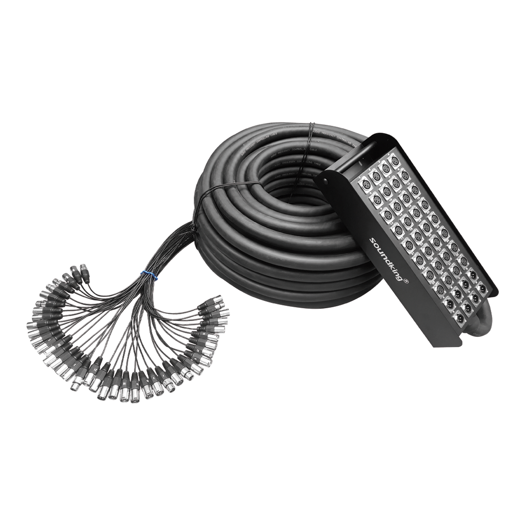 MEDUSA DE AUDIO PROFESIONAL SOUNDKING, 24 ENVIOS, 8 RETORNOS, 50 METROS