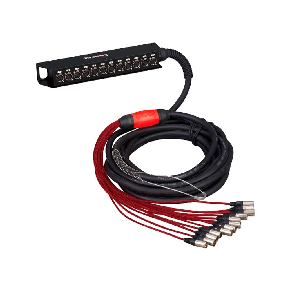 MEDUSA PARA ESCENARIO (SNAKE) SOUNDKING, 12 ENTRADAS XLR, 4 SALIDAS XLR, 15M DE LONGITUD