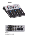 MEZCLADORA PASIVA SOUNDKING, (CONSOLA ANALOGA) 6 ENTRADAS (2 XLR) (4 PLUG MONO), 5 SALIDAS (1 AUX) (STEREO L/R) (GROUP L/R), RCA IN/OUT, 48V+