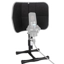 PANTALLA DIFUSORA ACUSTICA MINI, ALCTRON, DE MESA, PARA STUDIOS DE GRABACION, PODCAST, LIGERO, COLOR NEGRO