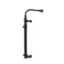 PEDESTAL DE MICROFONO ALCTRON, PARA AMPLIFICADOR O GABINETE DESDE 14 A 21 CM DE PROFUNDIDAD,  BRAZO CUELLO DE CISNE, ACERO INOXIDABLE, COLOR NEGRO