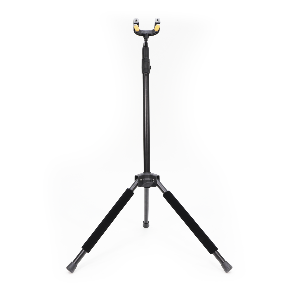 PEDESTAL DE PISO PARA GUITARRA SOUNDKING, CON SISTEMA DE AUTO-AGARRE, EXTENSIBLE HASTA 1.16 M, COLOR NEGRO