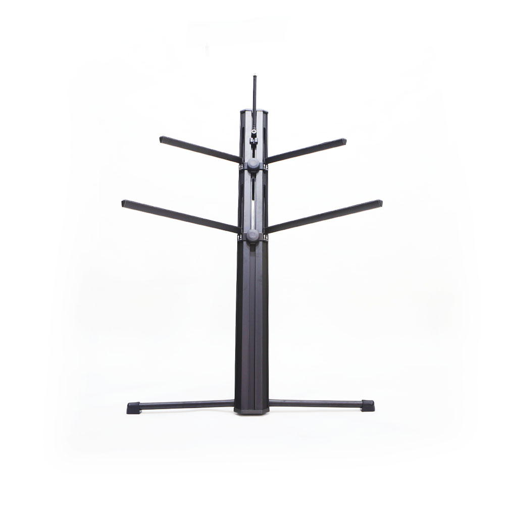 PEDESTAL PARA DOBLE TECLADO SOUNDKING, ESTILO CLASICO Z, ROBUSTO, AJUSTABLE, COLOR NEGRO