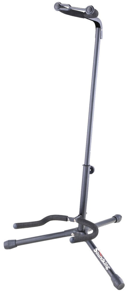 PEDESTAL PARA GUITARRA O BAJO SOUNDKING, ALTURA AJUSTABLE, METALICO COLOR NEGRO