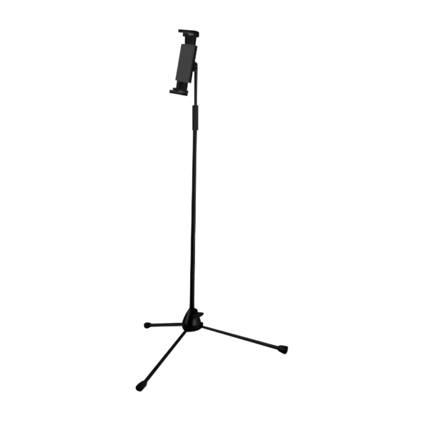 PEDESTAL (TRIPODE) SOUNDKING, PARA CELULAR O TABLET, INCLUYE CLIP DE 12.5 X 19 CM, COLOR NEGRO