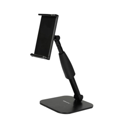 SOPORTE DE MESA SOUNDKING, PARA TABLET O IPAD, CLIP DE 12.5 Y 19 CM, ROTACION 360, COLOR NEGRO