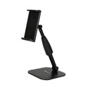 SOPORTE DE MESA SOUNDKING, PARA TABLET O IPAD, CLIP DE 12.5 Y 19 CM, ROTACION 360, COLOR NEGRO